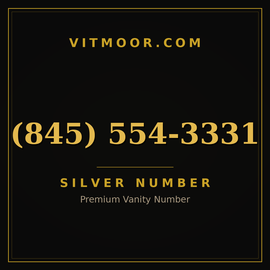 VITMOOR Silver premium number (845) 554-3331