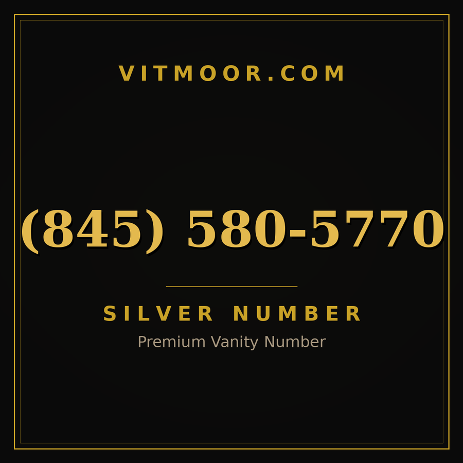 VITMOOR Silver premium number (845) 580-5770