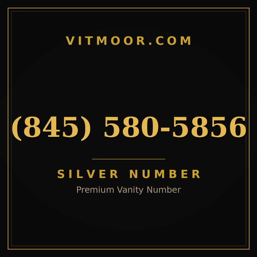VITMOOR Silver premium number (845) 580-5856