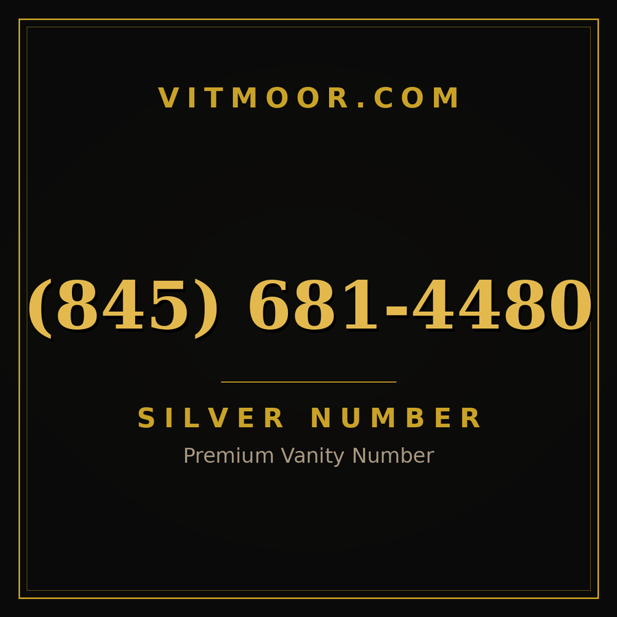 VITMOOR Silver premium number (845) 681-4480