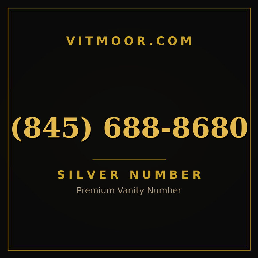 VITMOOR Silver premium number (845) 688-8680