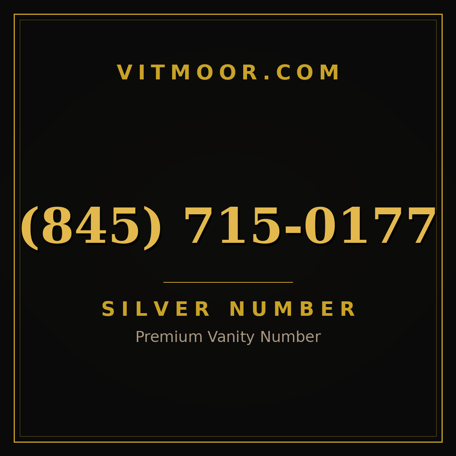 VITMOOR Silver premium number (845) 715-0177