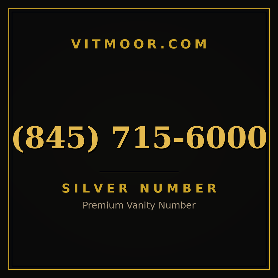 VITMOOR Silver premium number (845) 715-6000