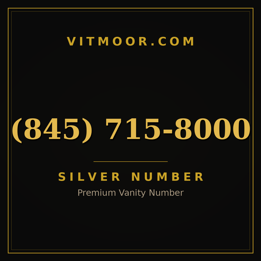VITMOOR Silver premium number (845) 715-8000
