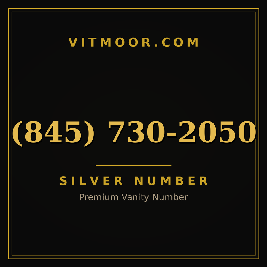 VITMOOR Silver premium number (845) 730-2050