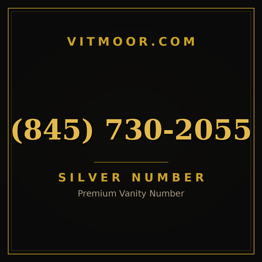VITMOOR Silver premium number (845) 730-2055