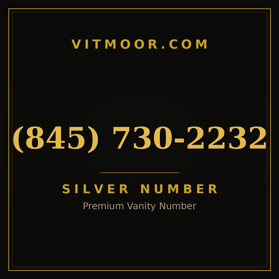 VITMOOR Silver premium number (845) 730-2232