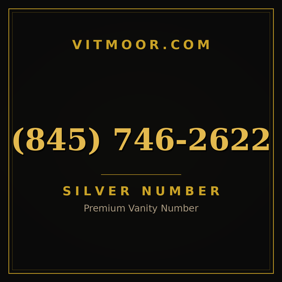 VITMOOR Silver premium number (845) 746-2622