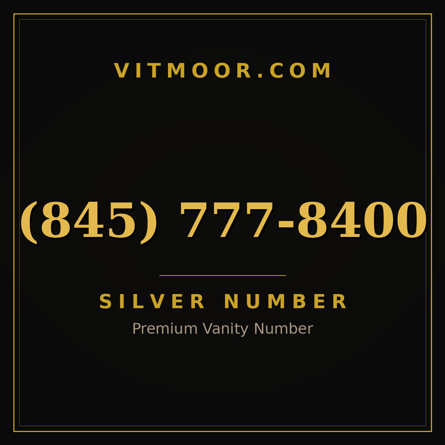 VITMOOR Silver premium number (845) 777-8400