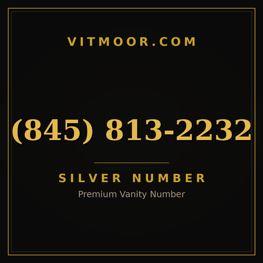 VITMOOR Silver premium number (845) 813-2232