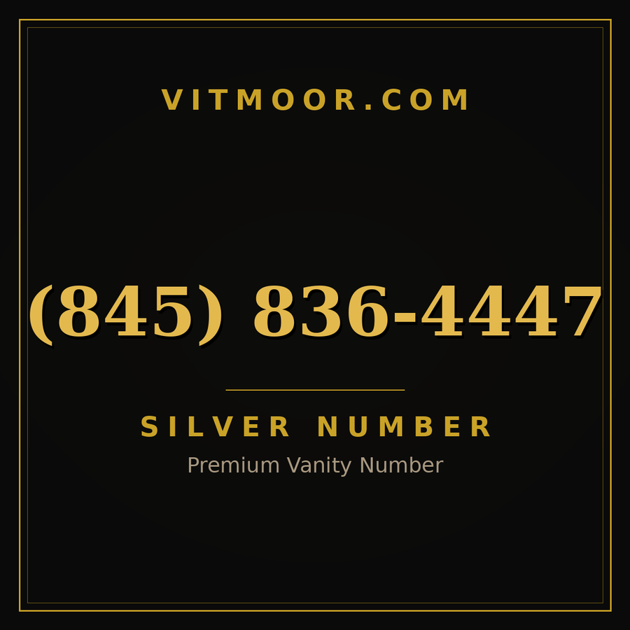 VITMOOR Silver premium number (845) 836-4447