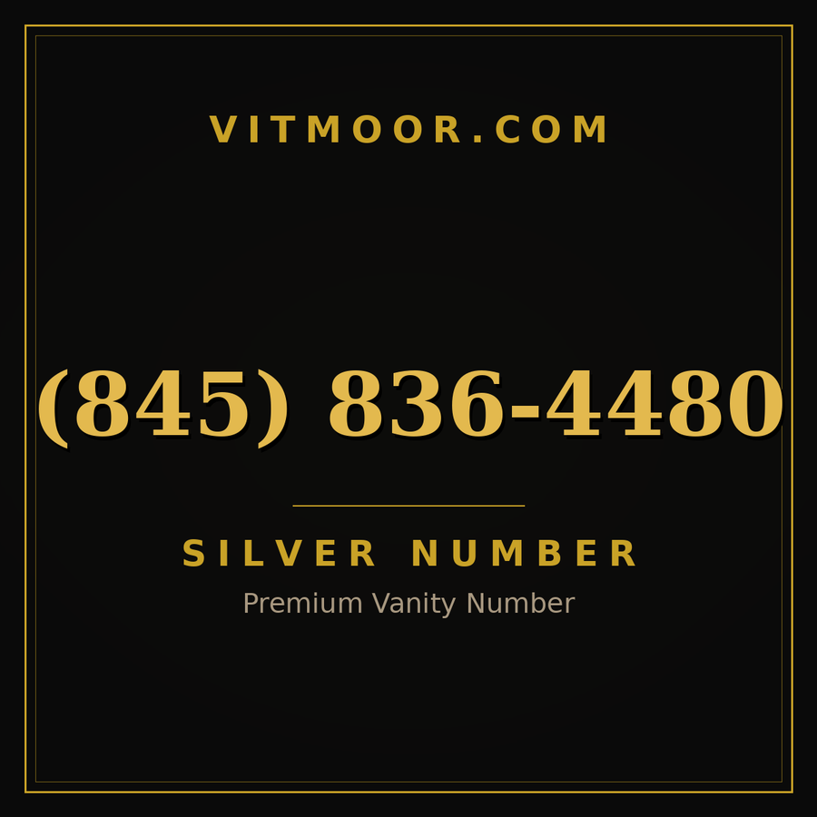 VITMOOR Silver premium number (845) 836-4480
