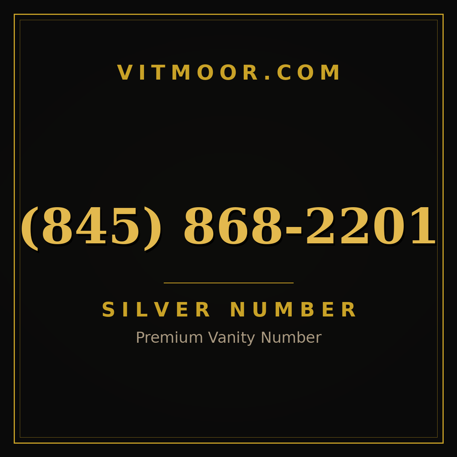 VITMOOR Silver premium number (845) 868-2201
