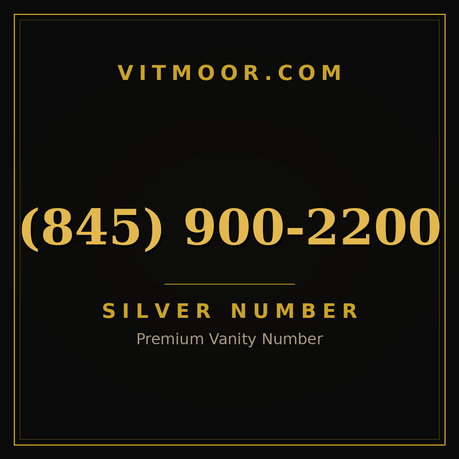 VITMOOR Silver premium number (845) 900-2200