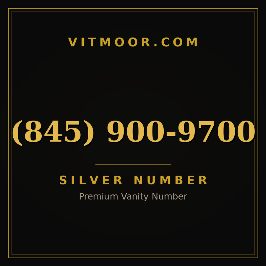VITMOOR Silver premium number (845) 900-9700