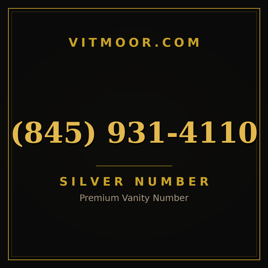 VITMOOR Silver premium number (845) 931-4110