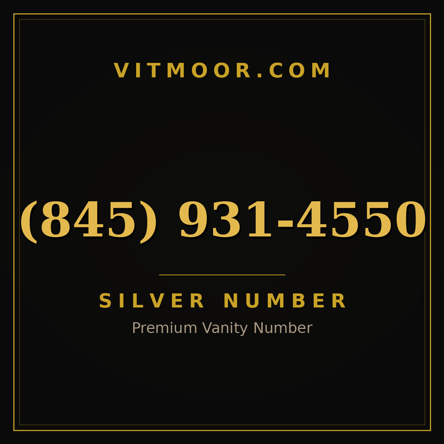 VITMOOR Silver premium number (845) 931-4550