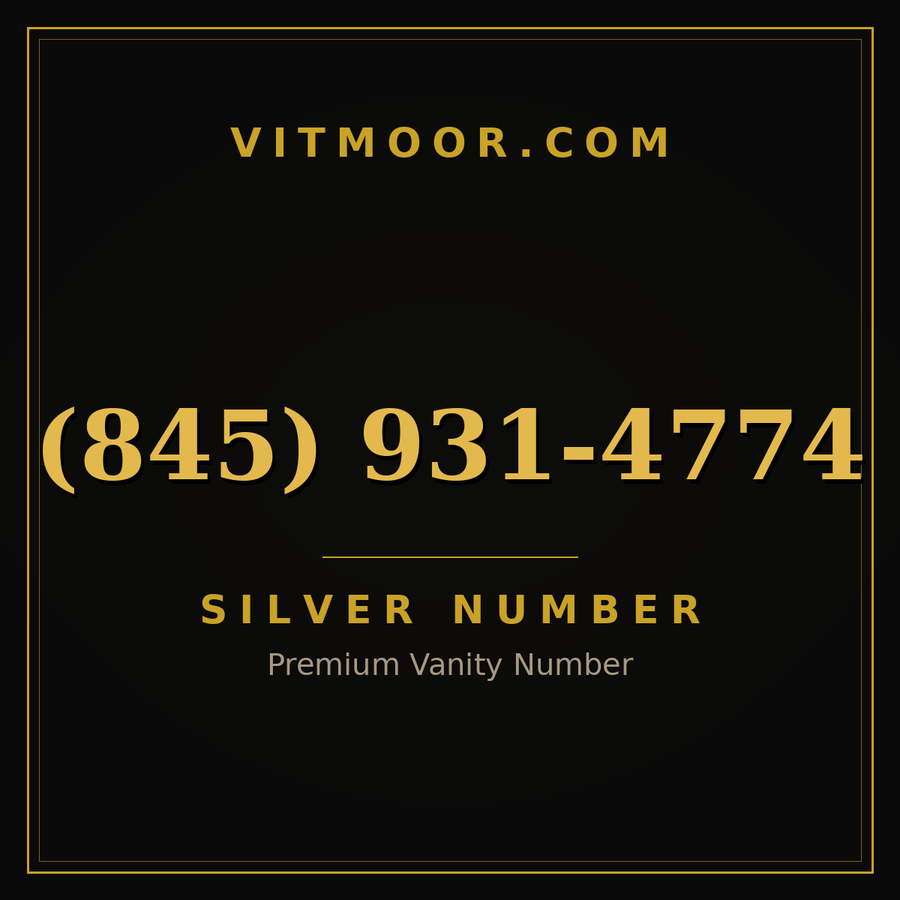 VITMOOR Silver premium number (845) 931-4774