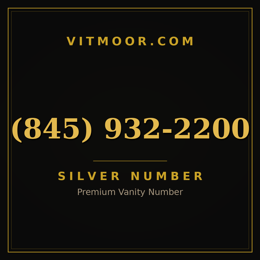 VITMOOR Silver premium number (845) 932-2200