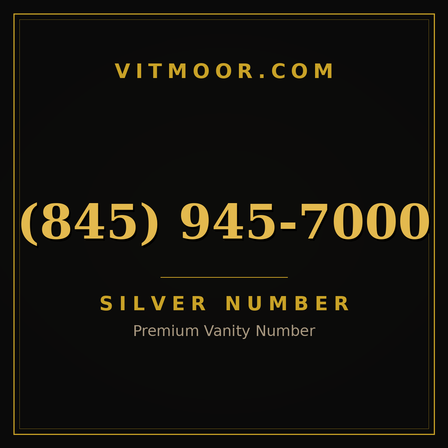 VITMOOR Silver premium number (845) 945-7000
