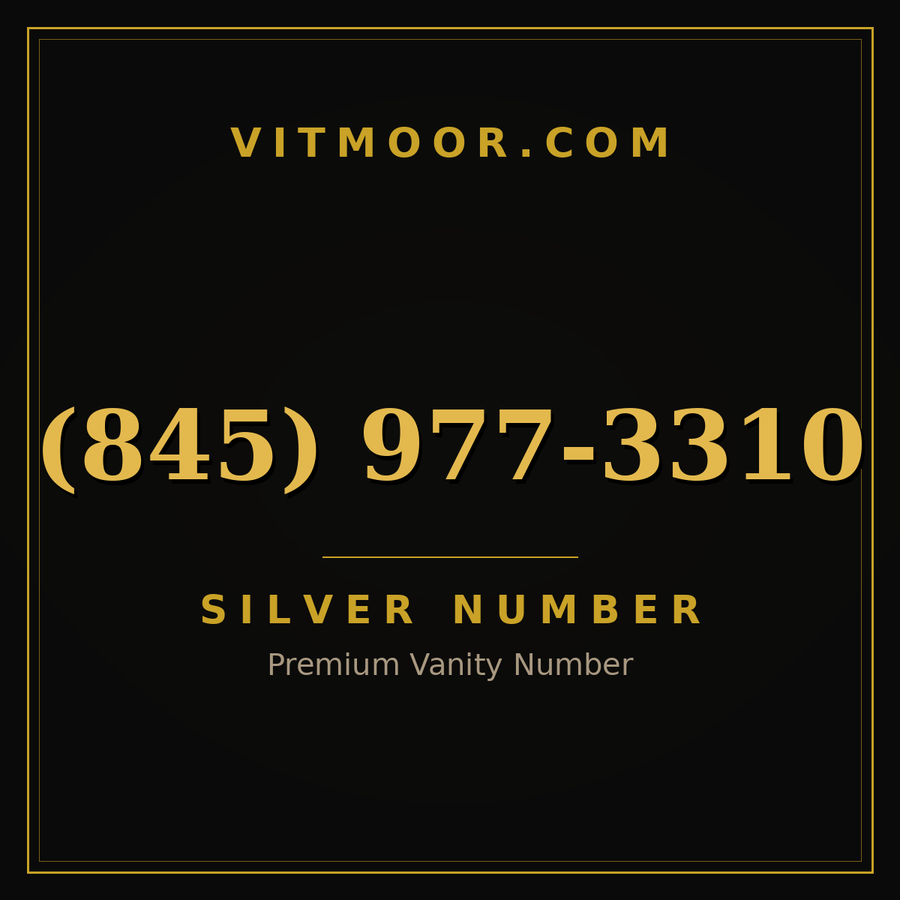 VITMOOR Silver premium number (845) 977-3310