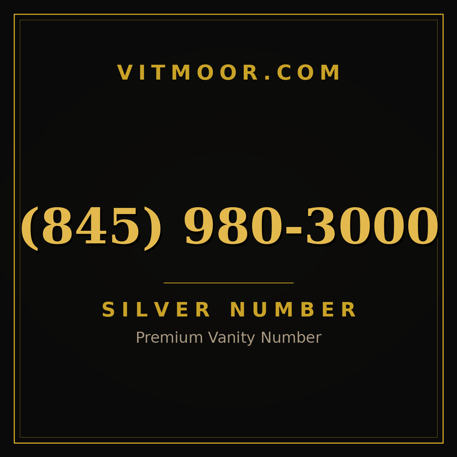 VITMOOR Silver premium number (845) 980-3000