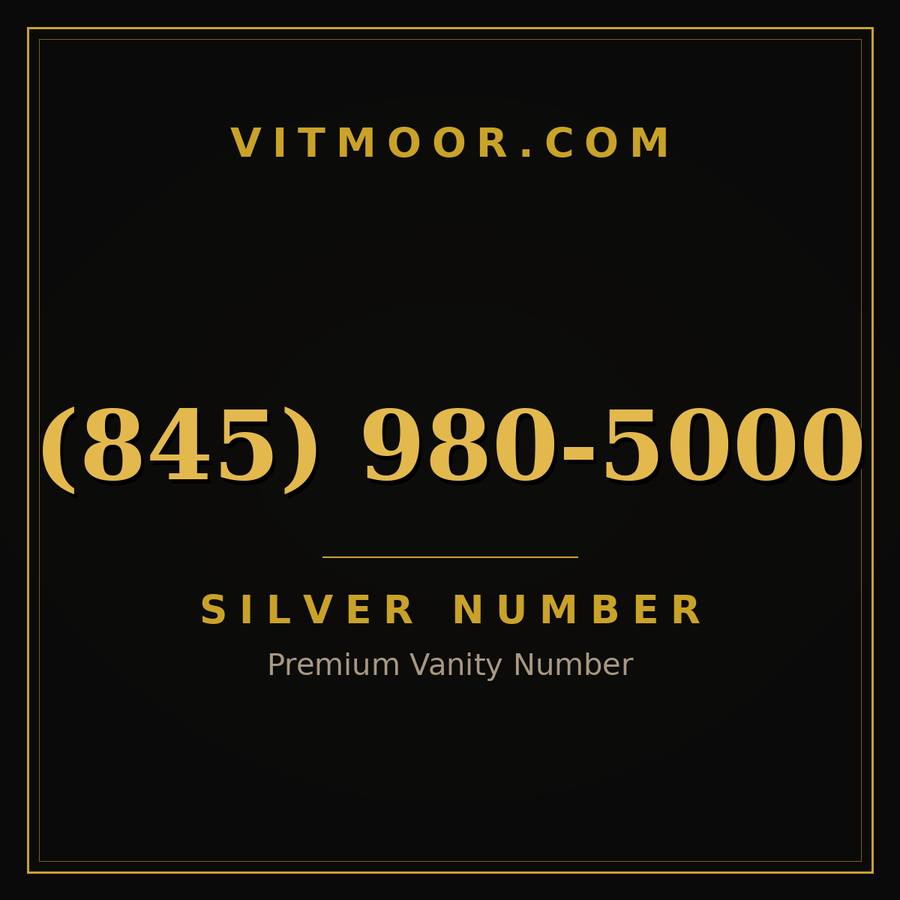 VITMOOR Silver premium number (845) 980-5000