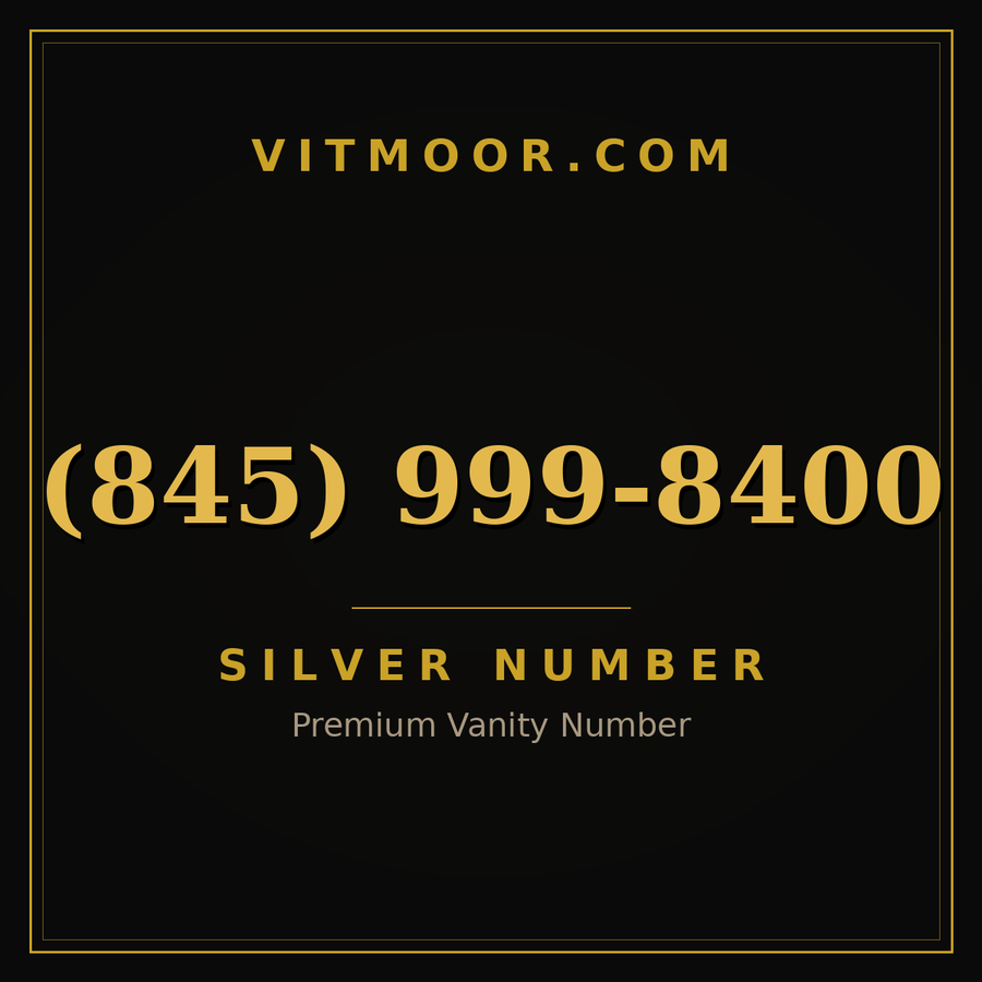 VITMOOR Silver premium number (845) 999-8400