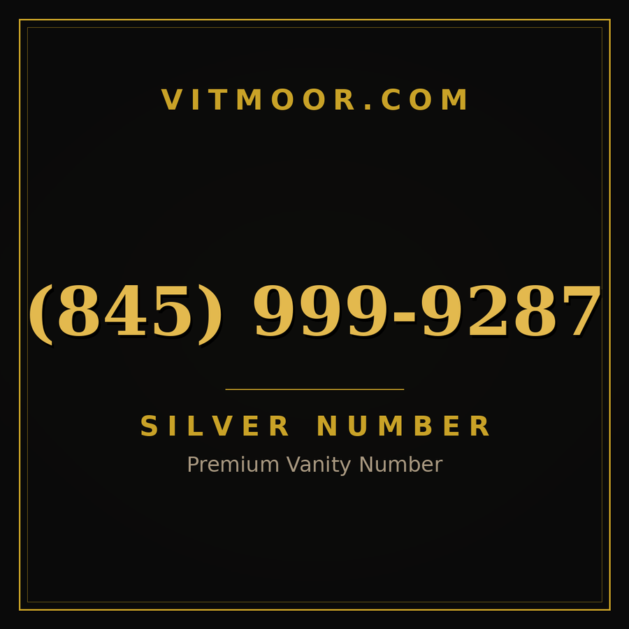 VITMOOR Silver premium number (845) 999-9287