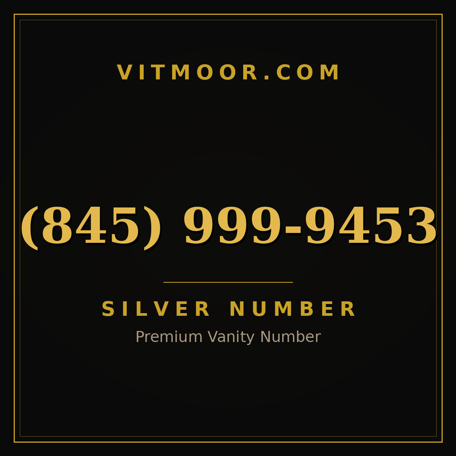 VITMOOR Silver premium number (845) 999-9453