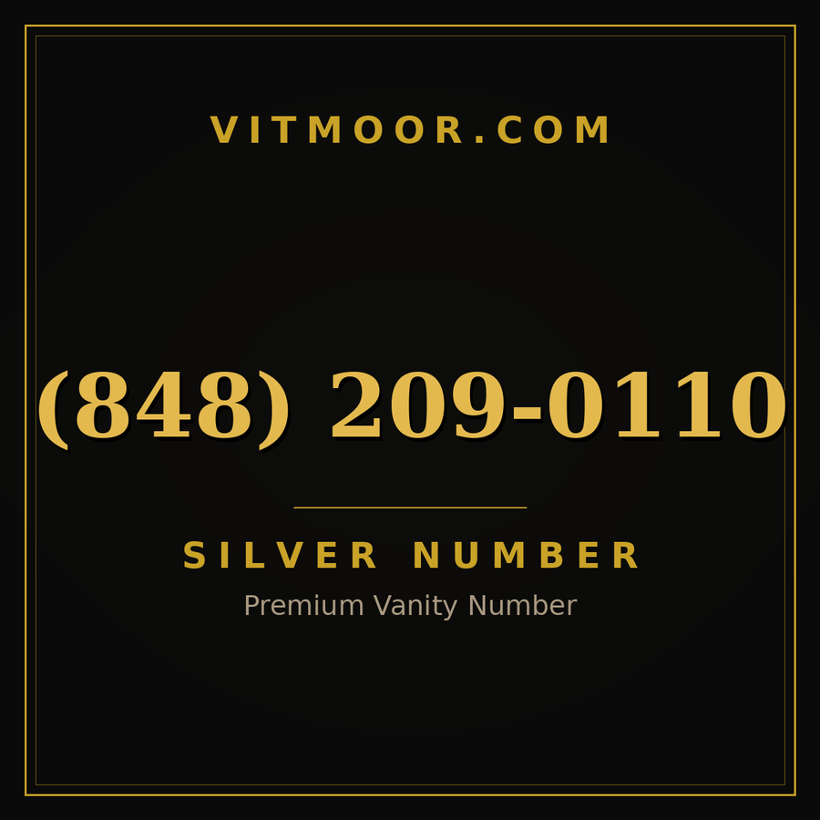 VITMOOR Silver premium number (848) 209-0110