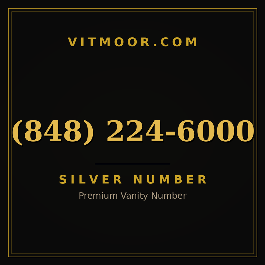 VITMOOR Silver premium number (848) 224-6000