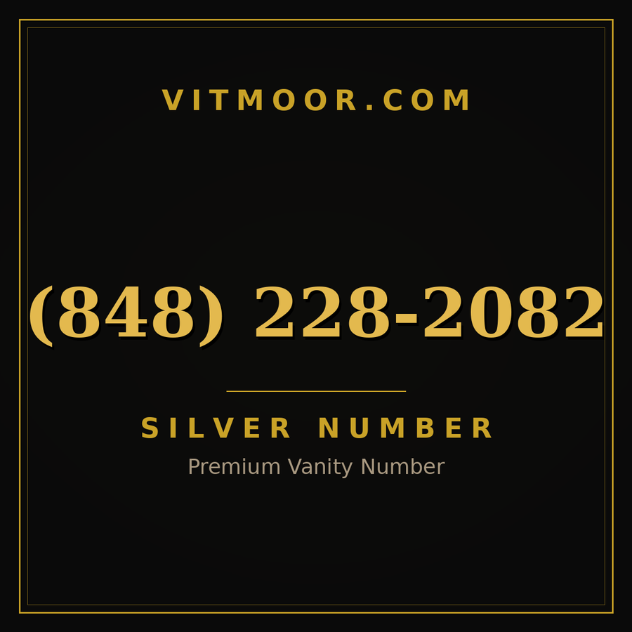VITMOOR Silver premium number (848) 228-2082