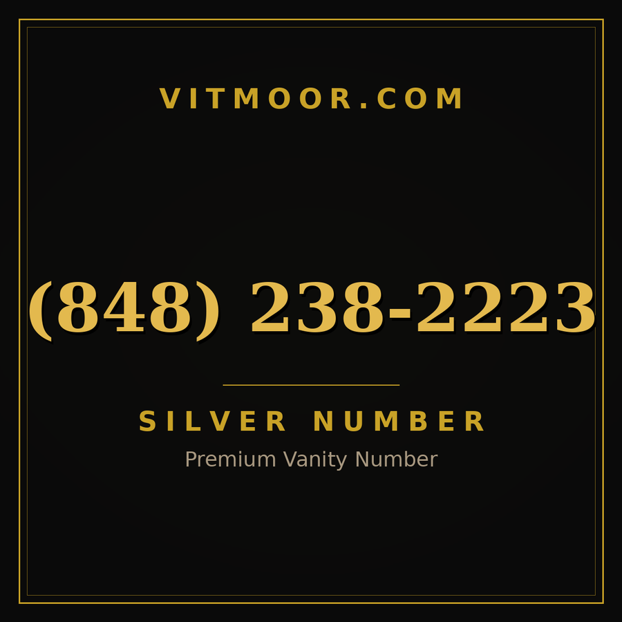 VITMOOR Silver premium number (848) 238-2223