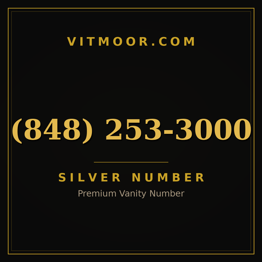 VITMOOR Silver premium number (848) 253-3000