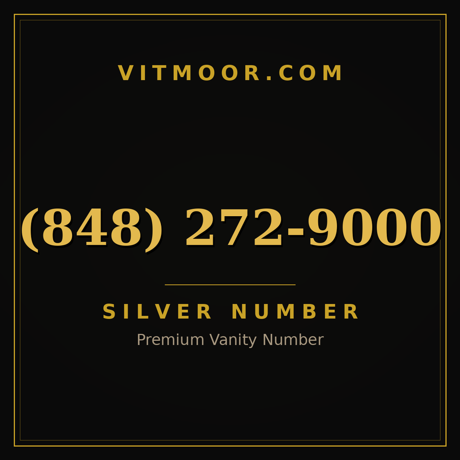 VITMOOR Silver premium number (848) 272-9000