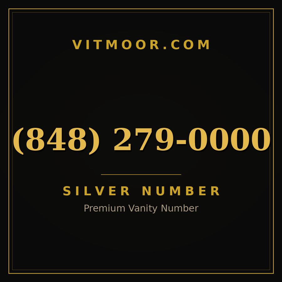 VITMOOR Silver premium number (848) 279-0000
