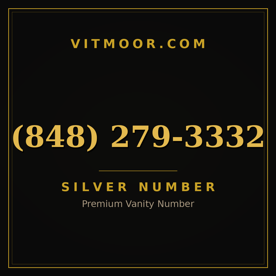 VITMOOR Silver premium number (848) 279-3332