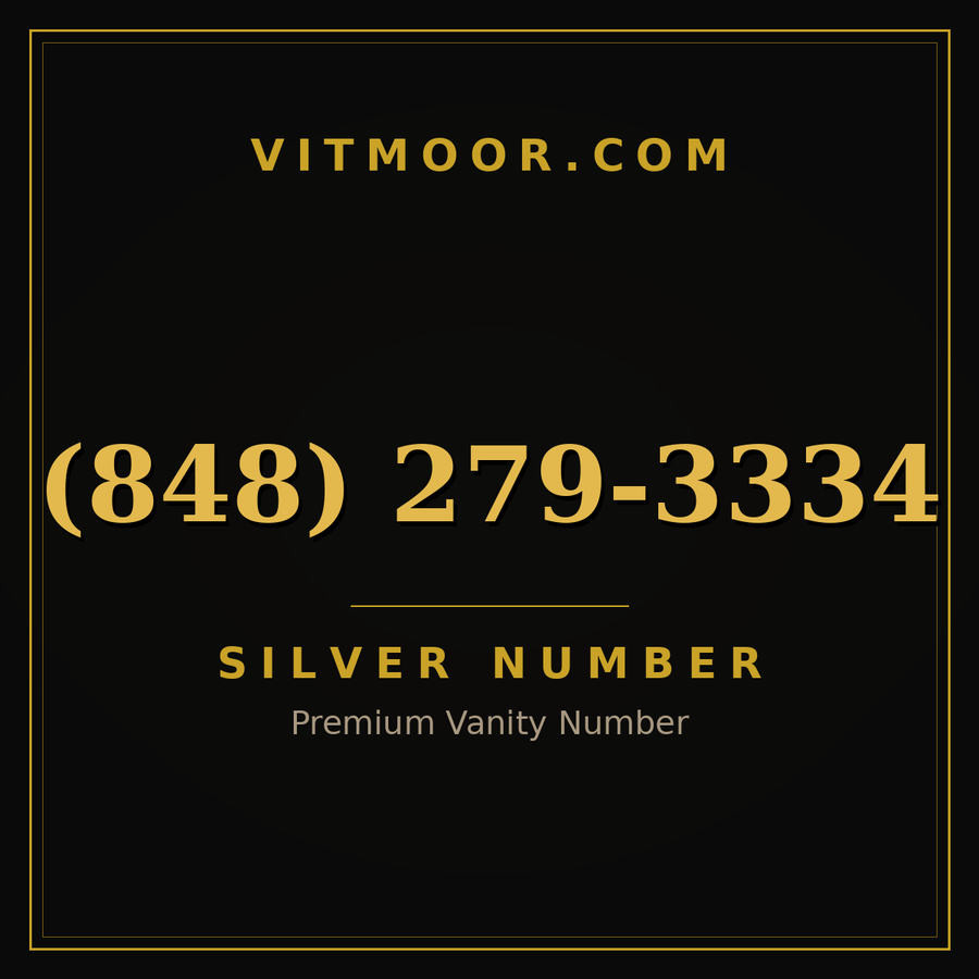 VITMOOR Silver premium number (848) 279-3334