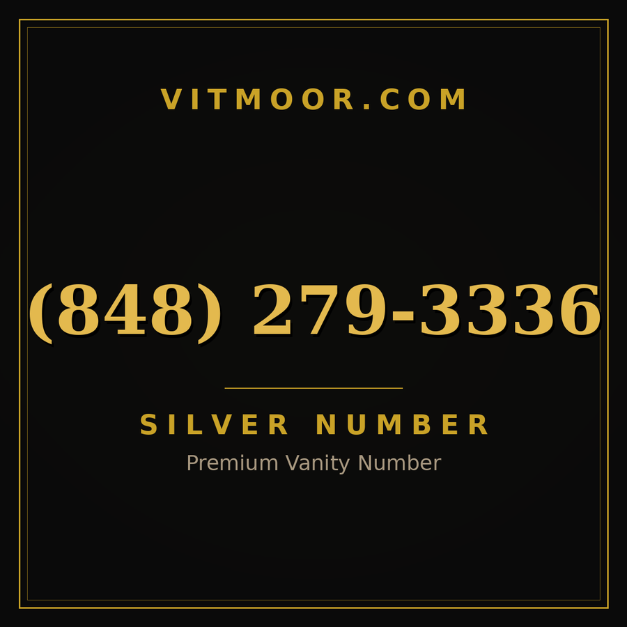 VITMOOR Silver premium number (848) 279-3336