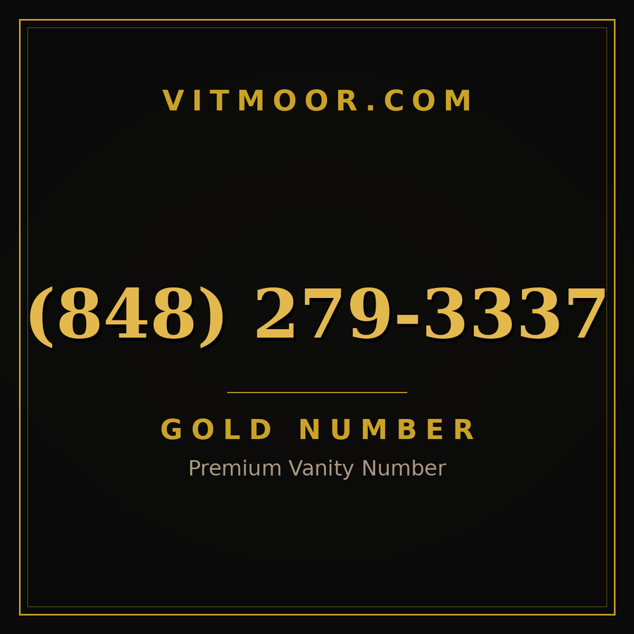 VITMOOR Gold premium number (848) 279-3337