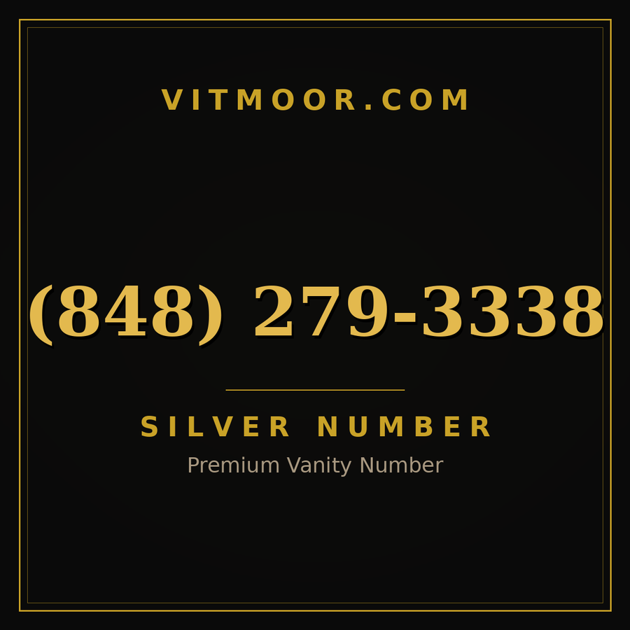 VITMOOR Silver premium number (848) 279-3338