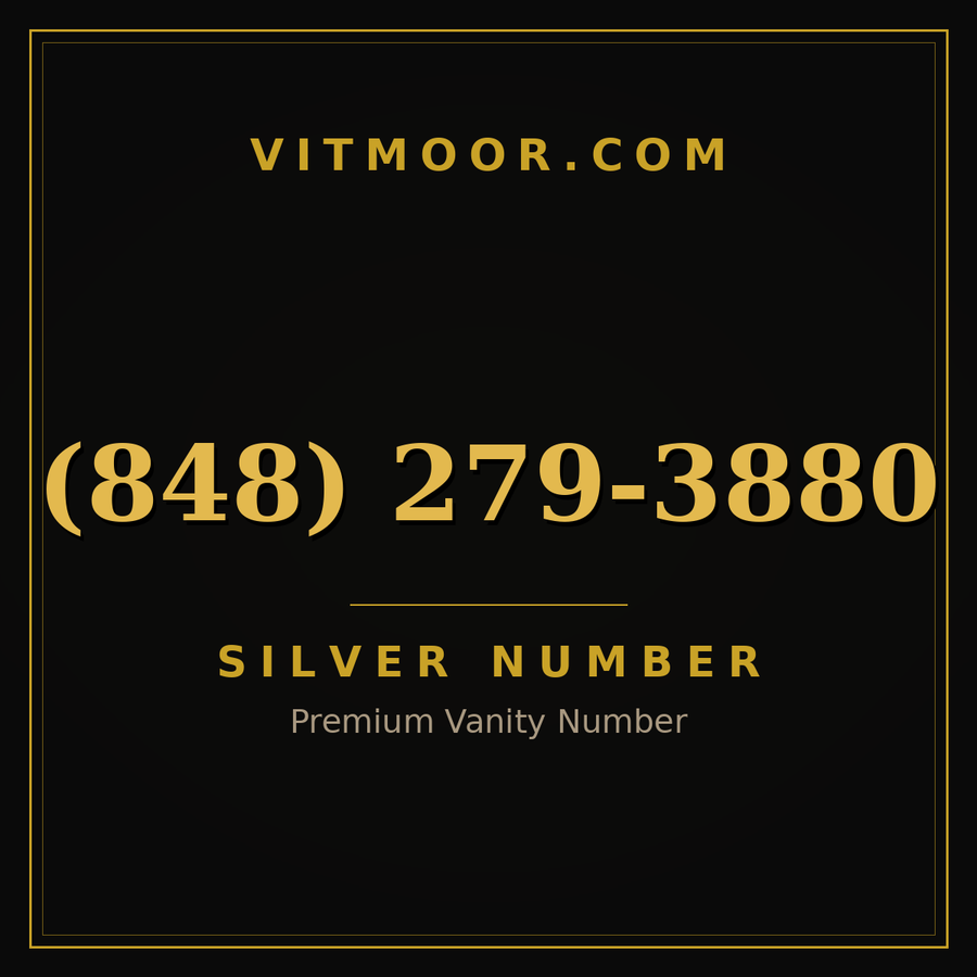 VITMOOR Silver premium number (848) 279-3880