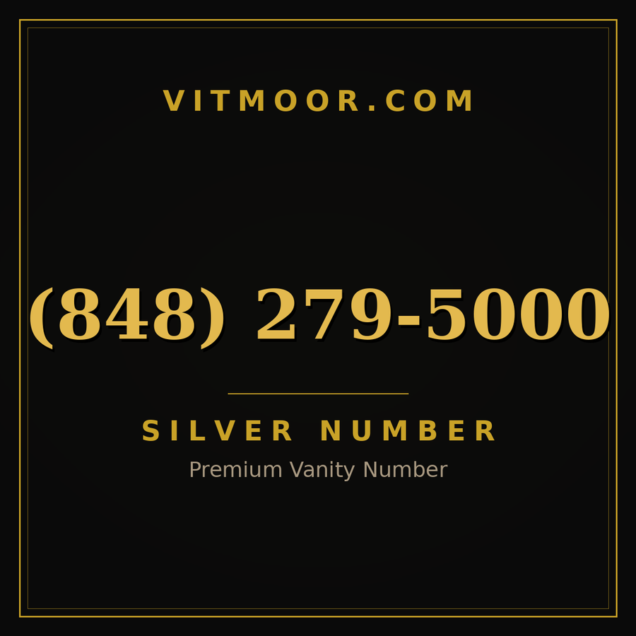 VITMOOR Silver premium number (848) 279-5000