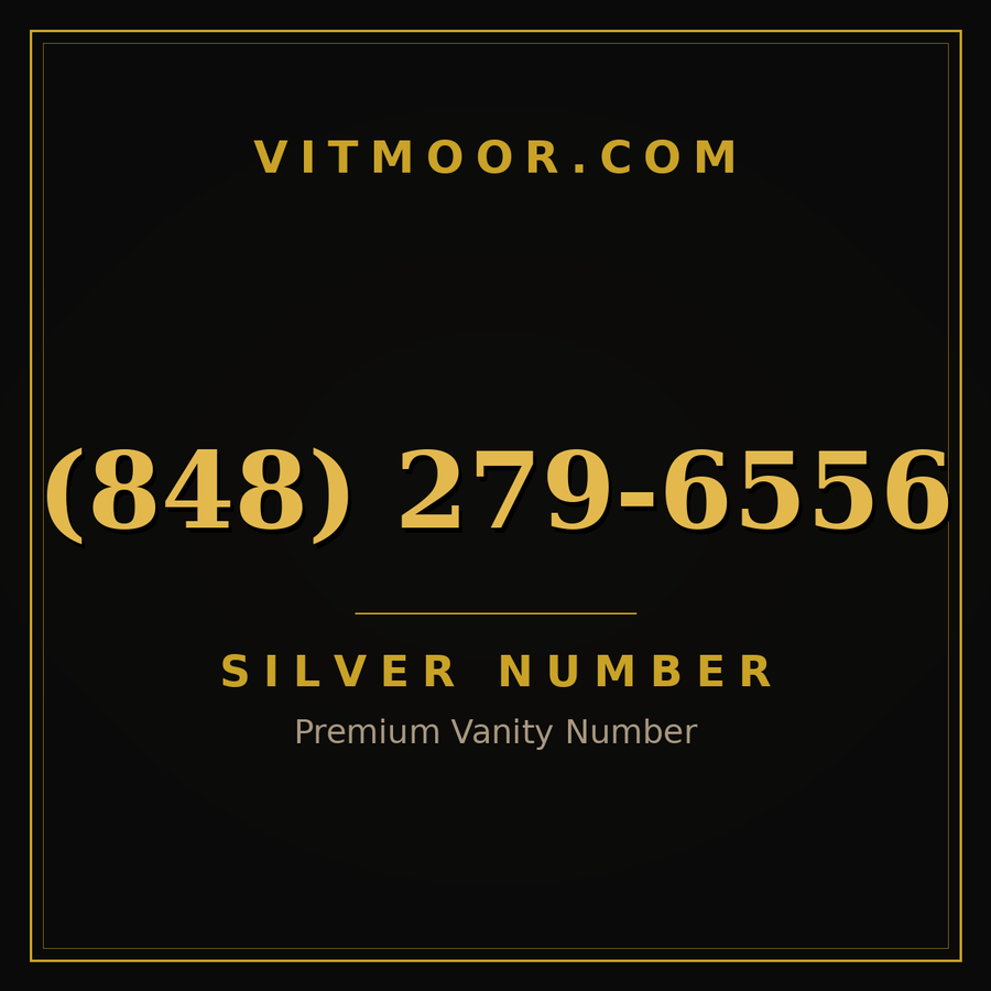 VITMOOR Silver premium number (848) 279-6556