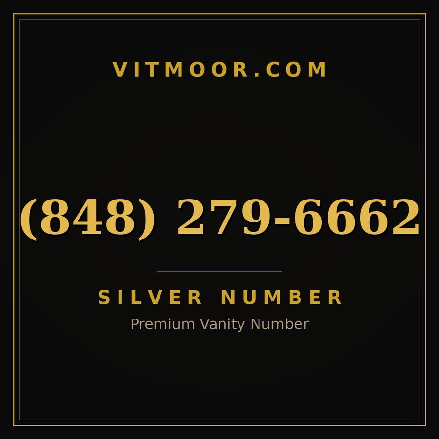 VITMOOR Silver premium number (848) 279-6662