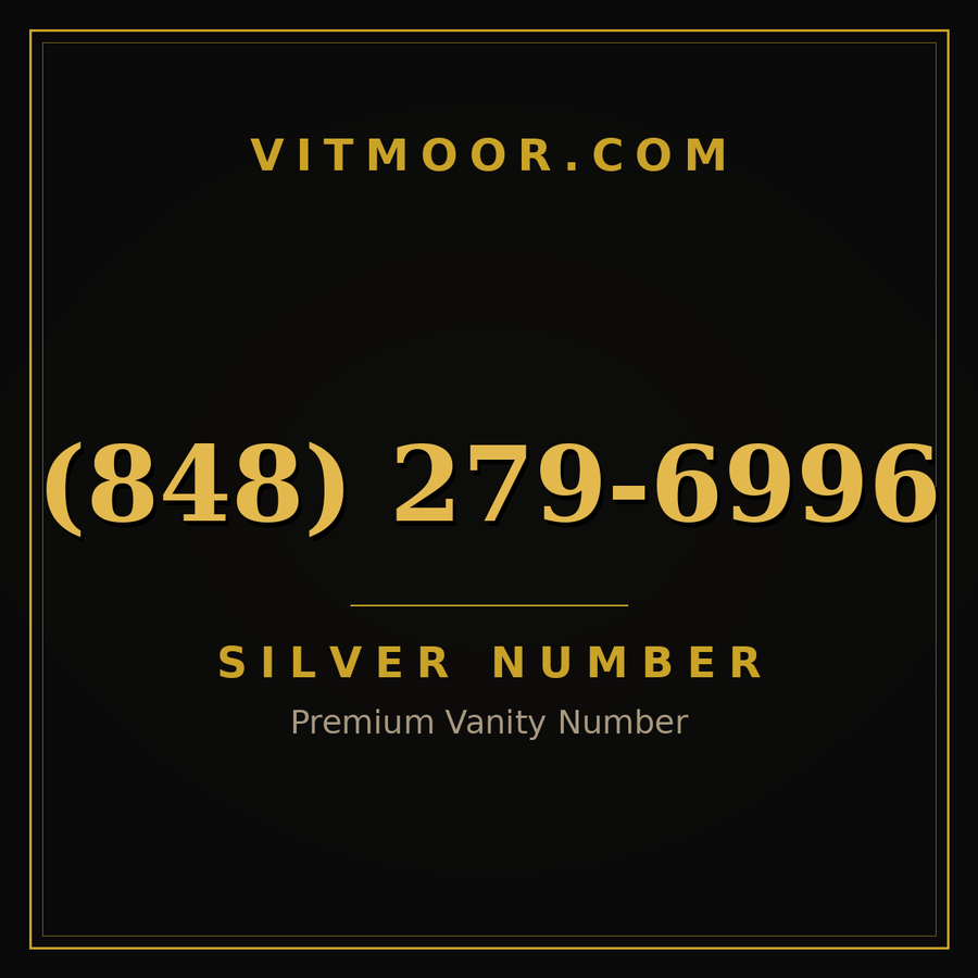 VITMOOR Silver premium number (848) 279-6996