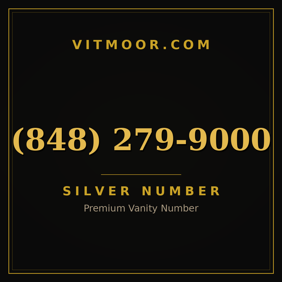 VITMOOR Silver premium number (848) 279-9000