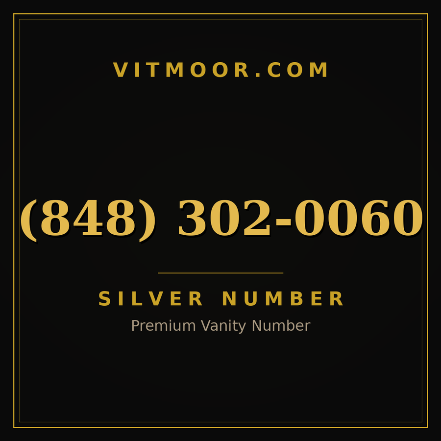 VITMOOR Silver premium number (848) 302-0060