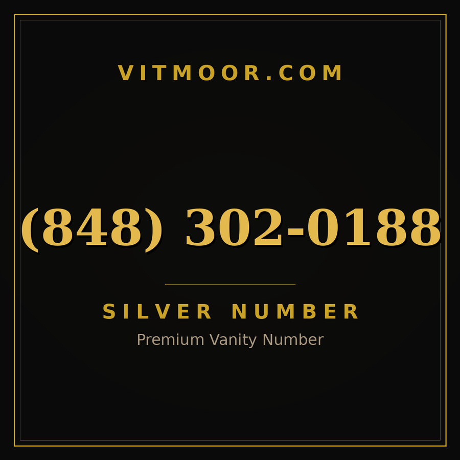 VITMOOR Silver premium number (848) 302-0188